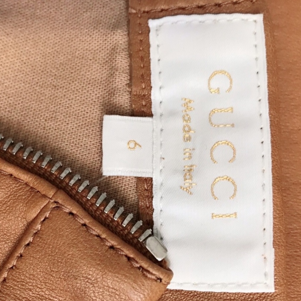 NWT GUCCI Mouve Kids Leather Leggings - Picture 3 of 7
